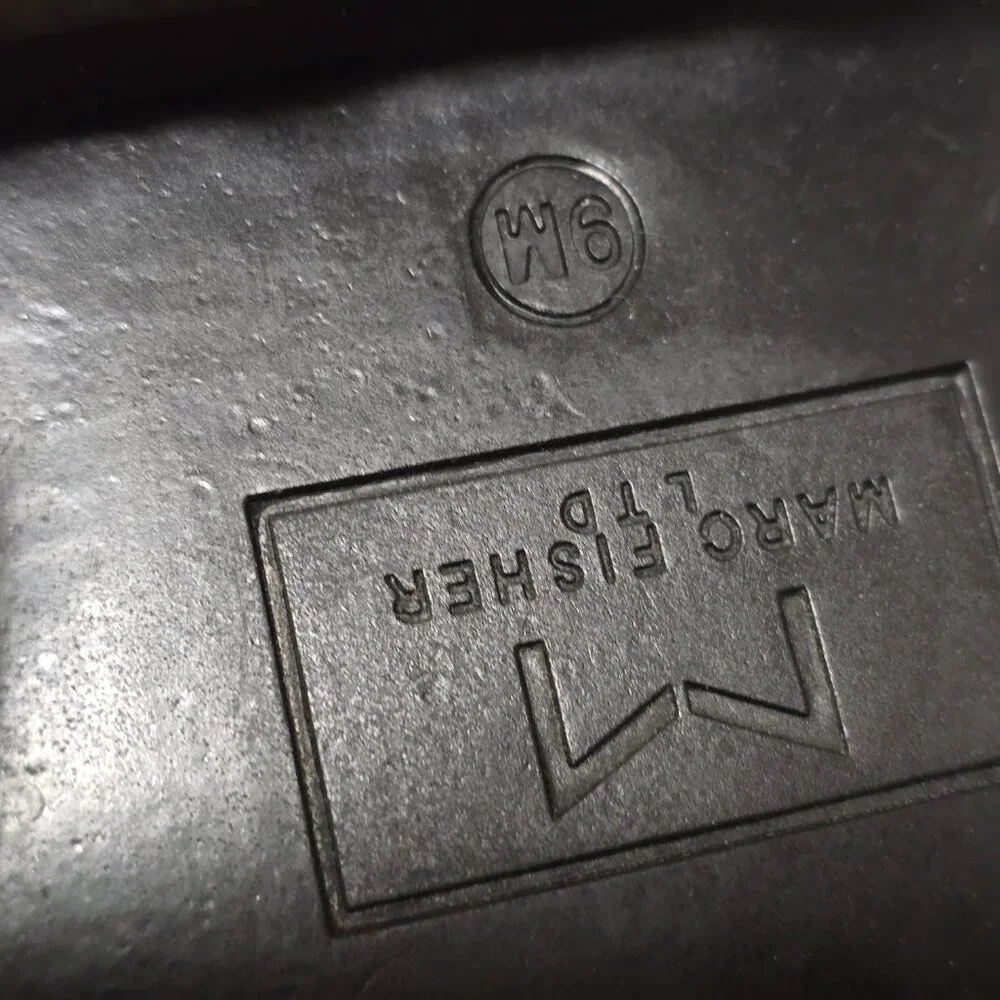 M LIZZIE Black Multi Leather Shearling Hiking Boots Size 9M - Picture 5 of 10